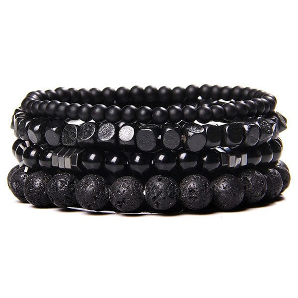 Black Buddha Bead Bracelet