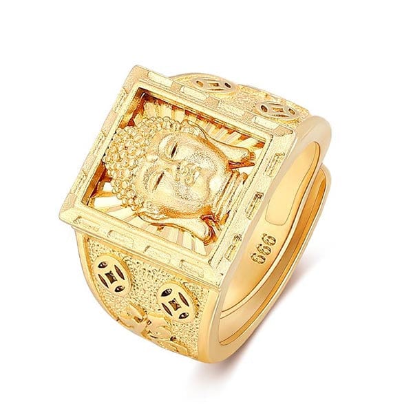 Gold Buddha Ring