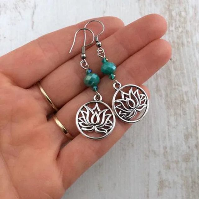 Lotus Dangle Earrings