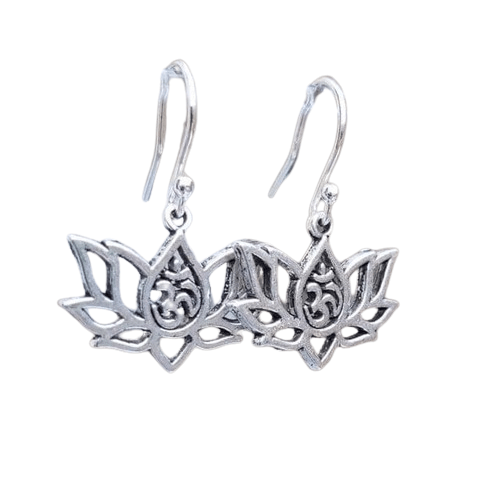 Lotus Earrings Silver