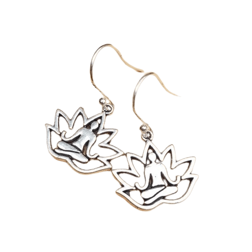 Lotus Silver Earrings