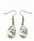 Om Silver Earrings