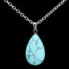 Turquoise Gemstone Silver Necklace