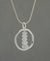 Zen Circle and Moonstone Cairn Pendant, Sterling Silver